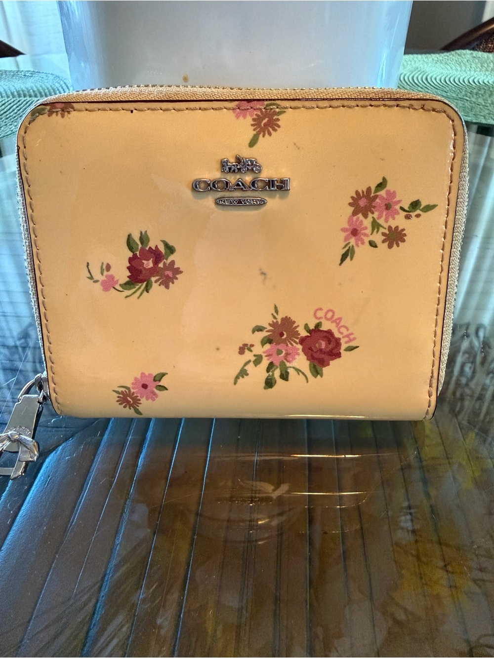 Coach Floral Print Wallet - Picture 11 of 14